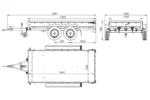 Remolque de jardín Unitrailer 264/2 Kipp – Peso bruto vehicular 750 kg - Imagen 2